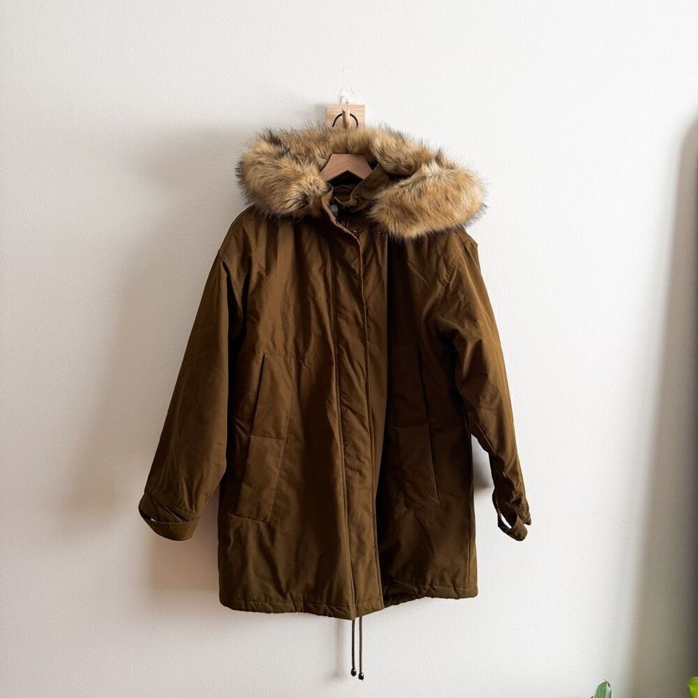 ASOS Kahki Winter Coat Size 6